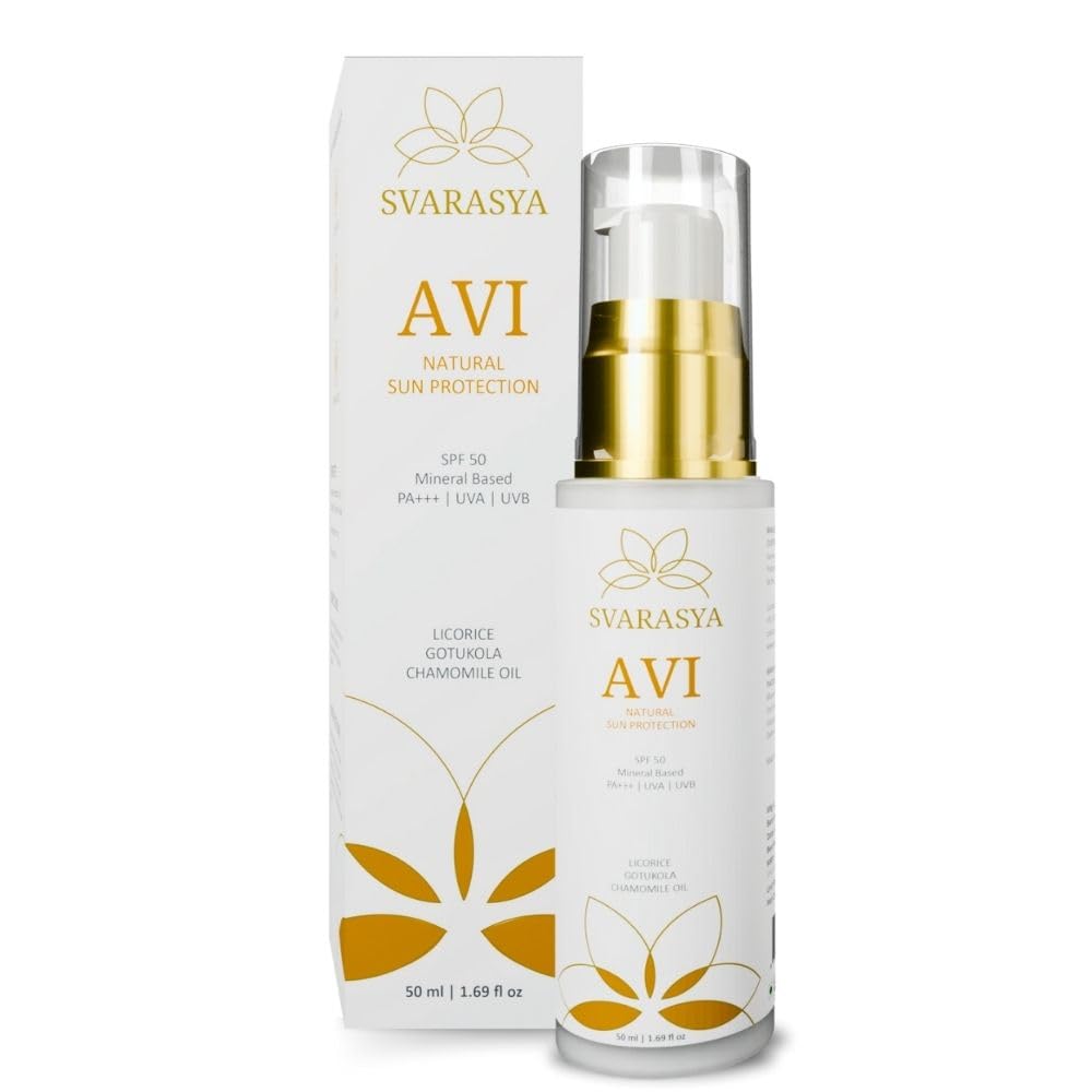 Svarasya Avi Natural Sunscreen with SPF 50 PA+++ - 50 ml