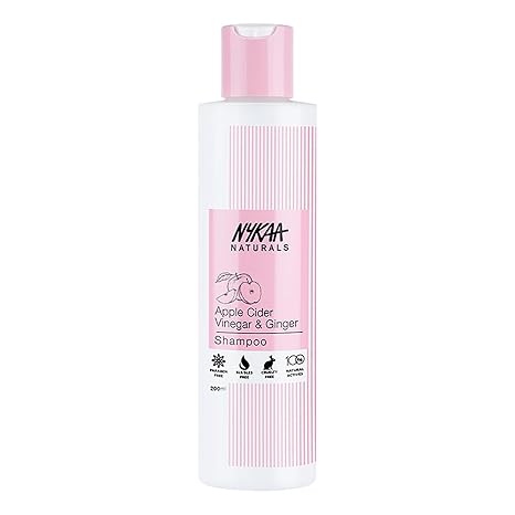 Nykaa Naturals Apple Cider Vinegar & Ginger Anti-Dandruff Shampoo - 200 ml