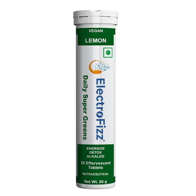 ElectroFizz Spirulina, Moringa, Wheat Grass Effervescent Tabs - 20