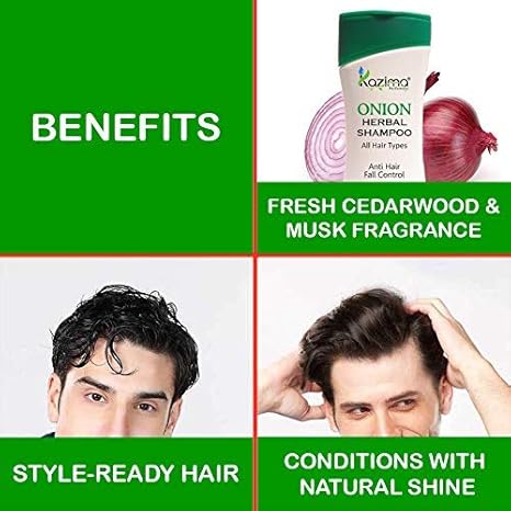 Kazima Onion Herbal Shampoo - 200 ml