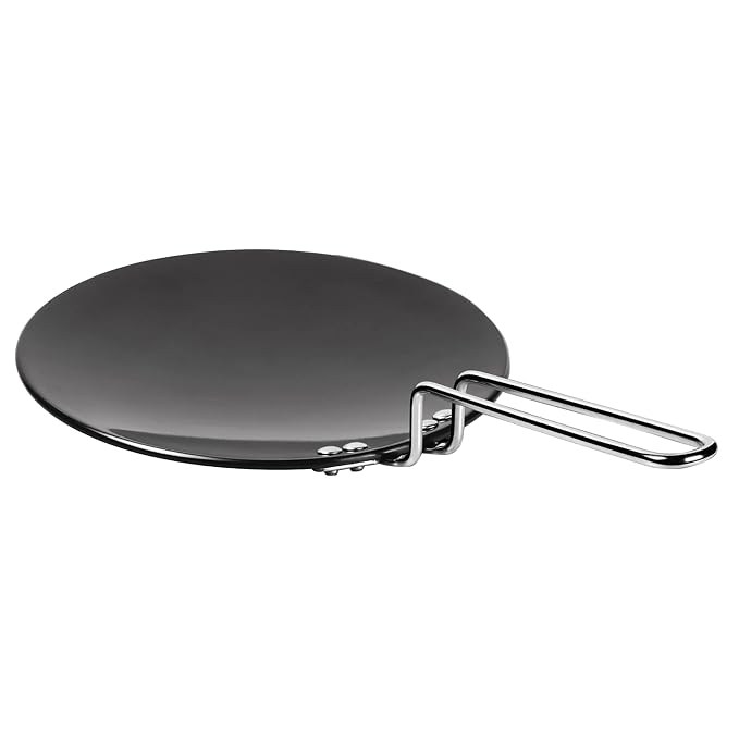 Milton Pro Cook Hard Anodized Tawa, 26 Cm, Dark Grey - 1400 gms