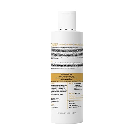 Ktein Natural Plant Derived Keratin Shampoo - 100 ml