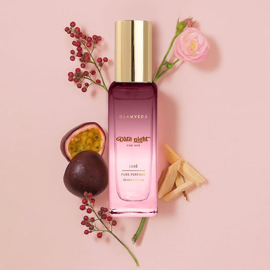 Glamveda Luxury Date Night | Long Lasting | Perfume for Woman 20ml | with Blackberry, Pear, Rose, Musk | Floral & Fruity Premium Fragrance Perfume for Women