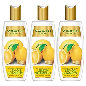 Vaadi Herbals Lemon Dandruff Defense Shampoo - 350 ml (Pack of 3)