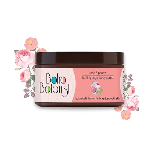 Boho Botanist Rose & Peony Sugar Body Scrub - 200 gms
