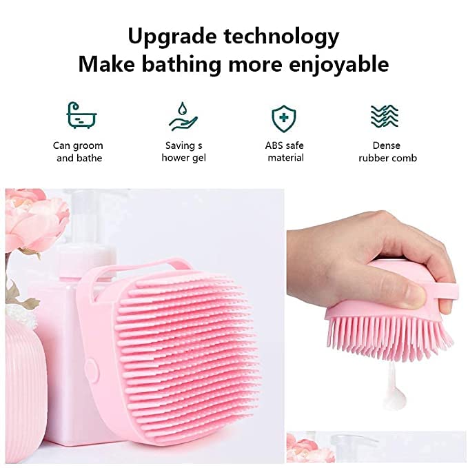 Pet Needs Bio Clean Extra Mild Dog Shampoo With Soft Silicone Shampoo Dispenser Brush | Moisturising and Gentle on Skin | 200 Ml