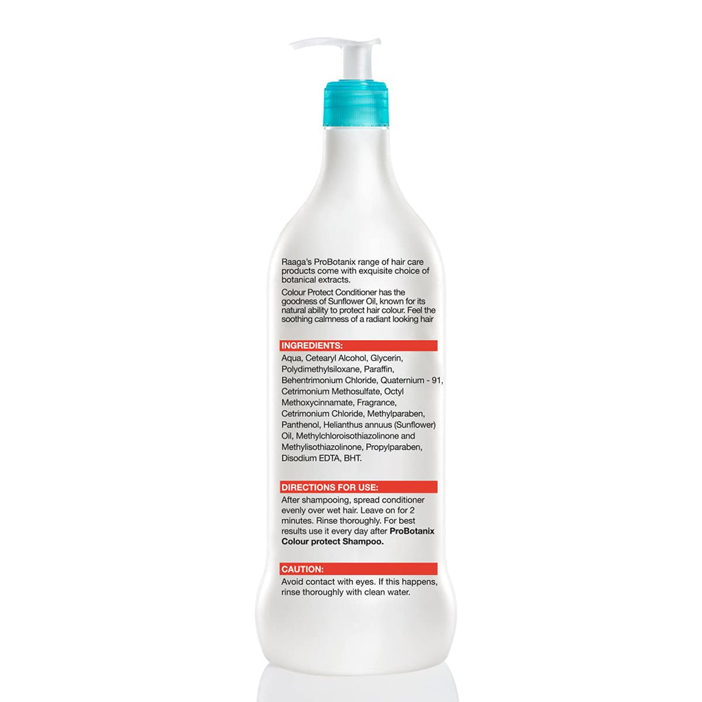 Raaga Professional Pro Botanix Color Protect Conditioner With Sunflower Oil, Blue, 1000 Ml - 1 Count