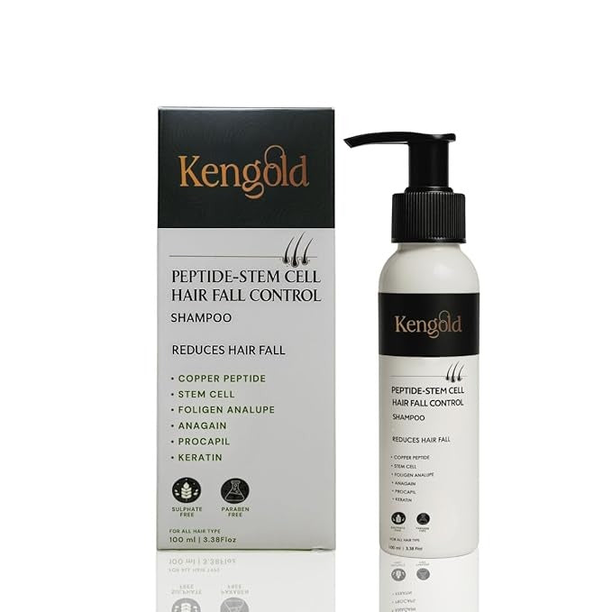 Kengold Natural Peptide- Stem Cell Hair Fall Control Shampoo - 100 ml