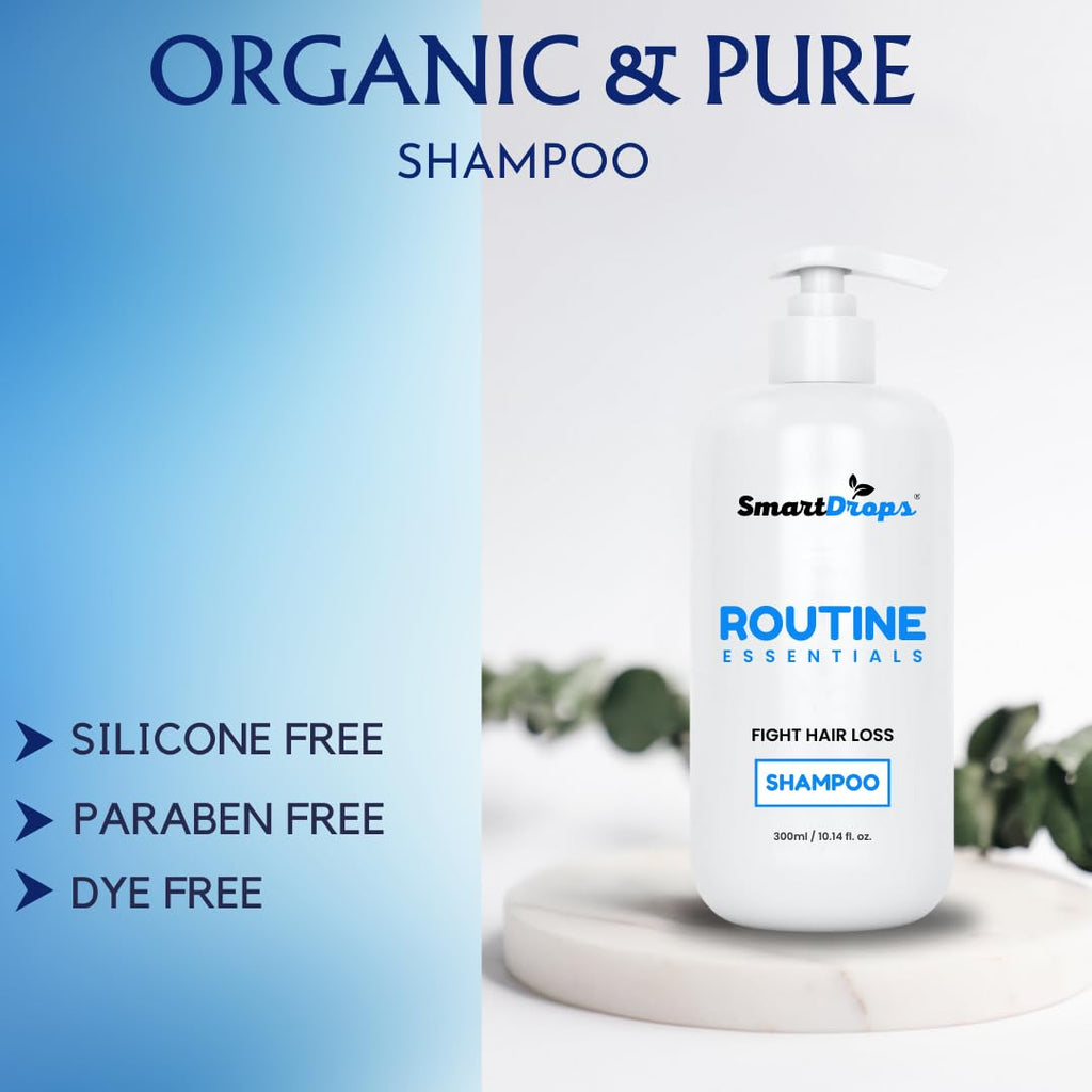Smartdrops Fights Hair Loss, Daily Use Shampoo - Hair Growth, Hair Thickening Shampoo | shampoo for dry and frizzy hair | shampoo for dry and damaged hair | 300 Ml (Pack 1)