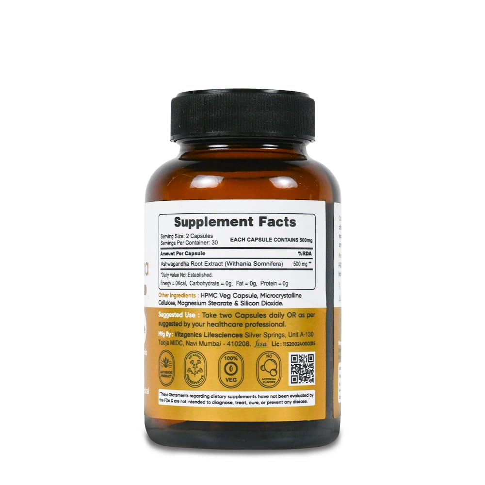 StemRx Biosciences Ashwagandha Withania Somnifera - 60 Capsules