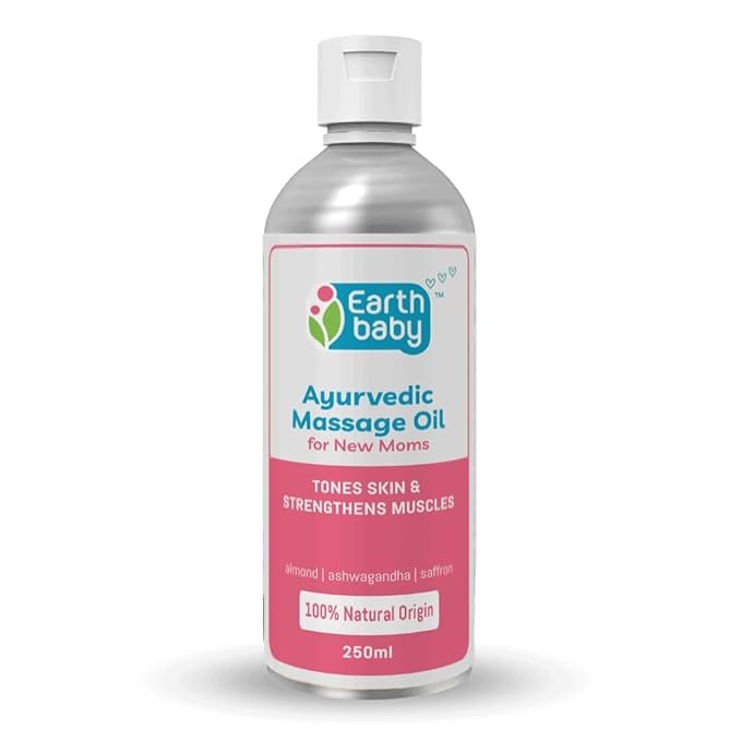 Earthbaby Natural Orgin Ayurvedic Body Massage Oil for New Mom - 250 ml