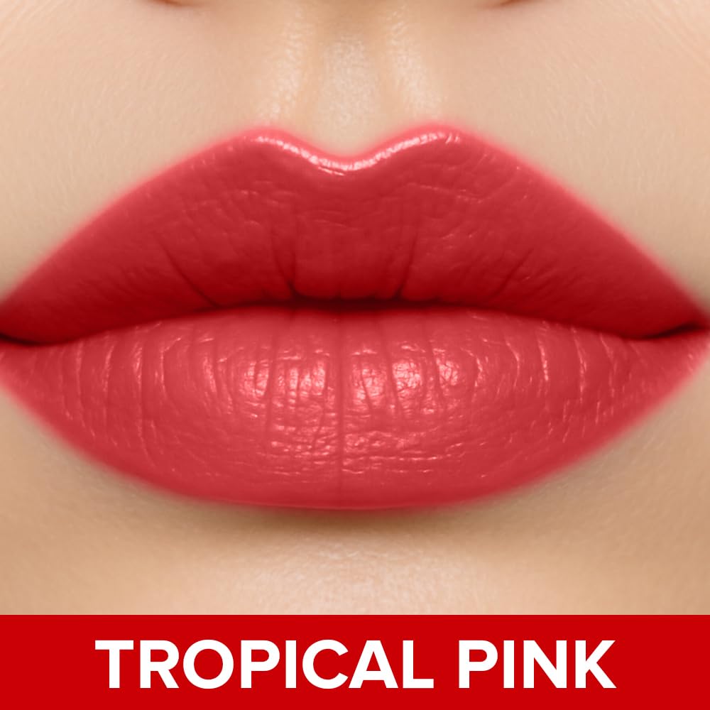 Daily Life Forever52 Satin Finish Lip Paint | Long-Lasting 16-Hour Wear | Moisturizing, Lightweight | Glossy, Smooth & Plump Lips (Tropical Pink 03, Pink 4g)