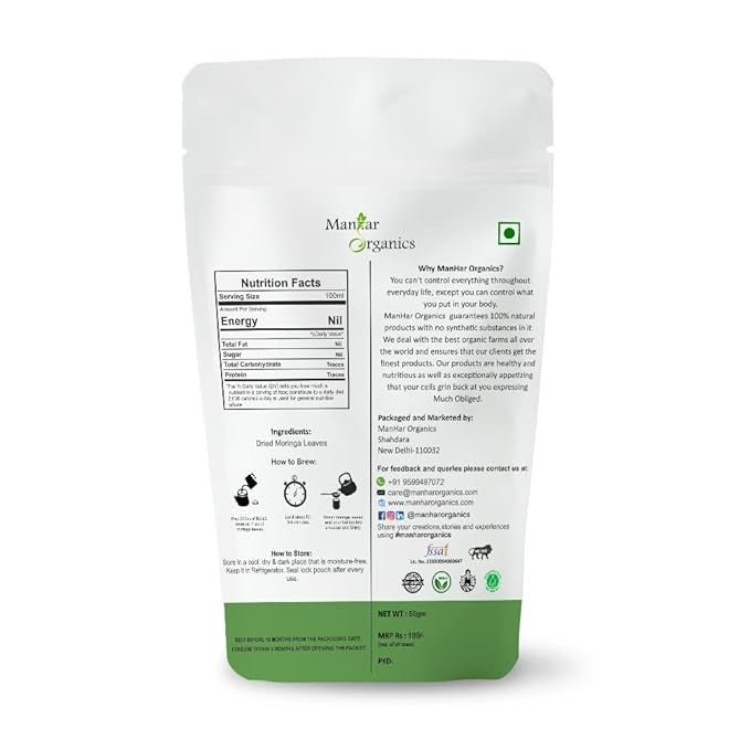 ManHar Organics Moringa Leaves - 100 gms