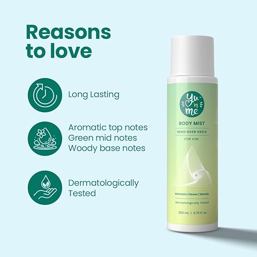 Yu n Me Head over Heels Body Mist for Men - 200 ml