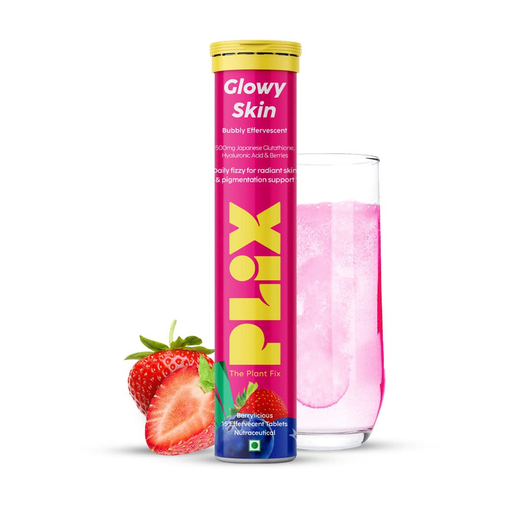 PLIX  Skin Glow 15 Effervescent Tablets and Guava Serum - 30 ml Combo