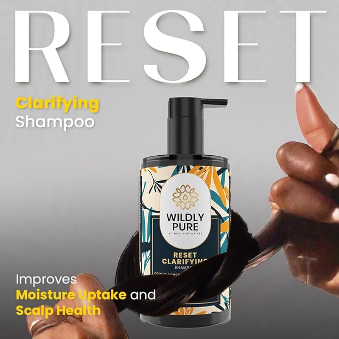 Wildly Pure Clarifying Shampoo for Hard Water & Metal Damage | Men & Women | 300 Ml | Reset