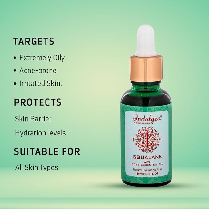 Indulgeo Essentials Squalane Skin Hydrator With Rose Essential Oil - 30 ml