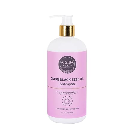 Alziba Cares Onion and Black Seed Oil Shampoo - 500  ml