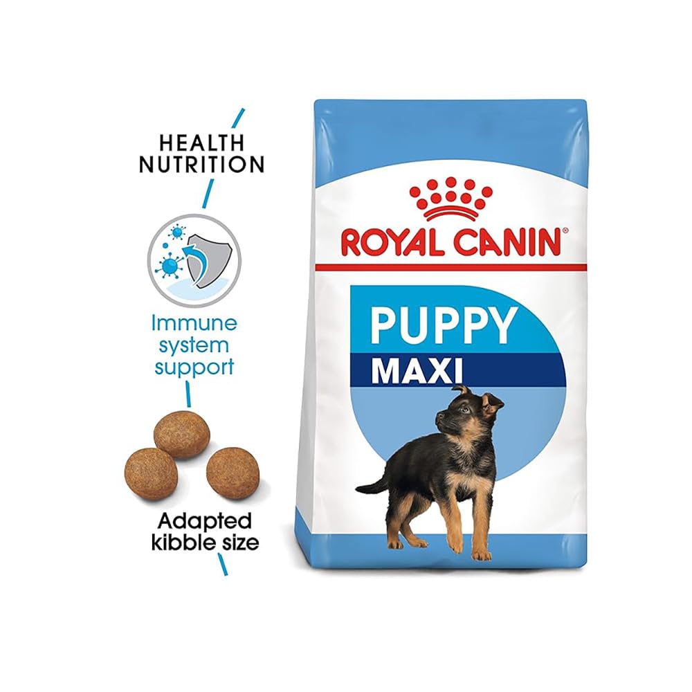 Royal Canin Maxi Puppy Food, Dry Food, Supports Immune System & digestive health, Provides Long growth, moderate energy, 1 Kg
