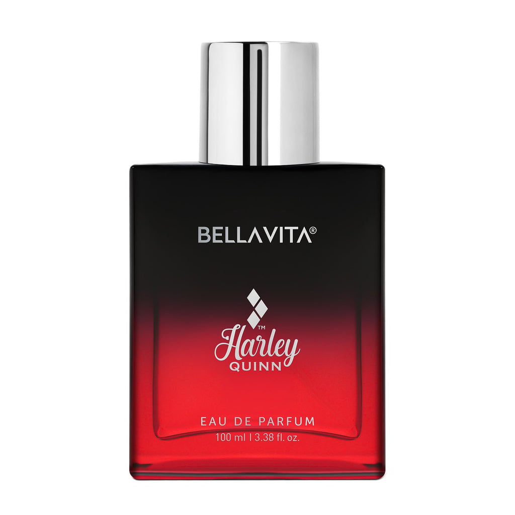 BELLAVITA HARLEY QUINN | Long Lasting EDP 100ml Perfume for Woman | Red Fruits, Jasmine and Patchouli | Premium Fragrance for Women