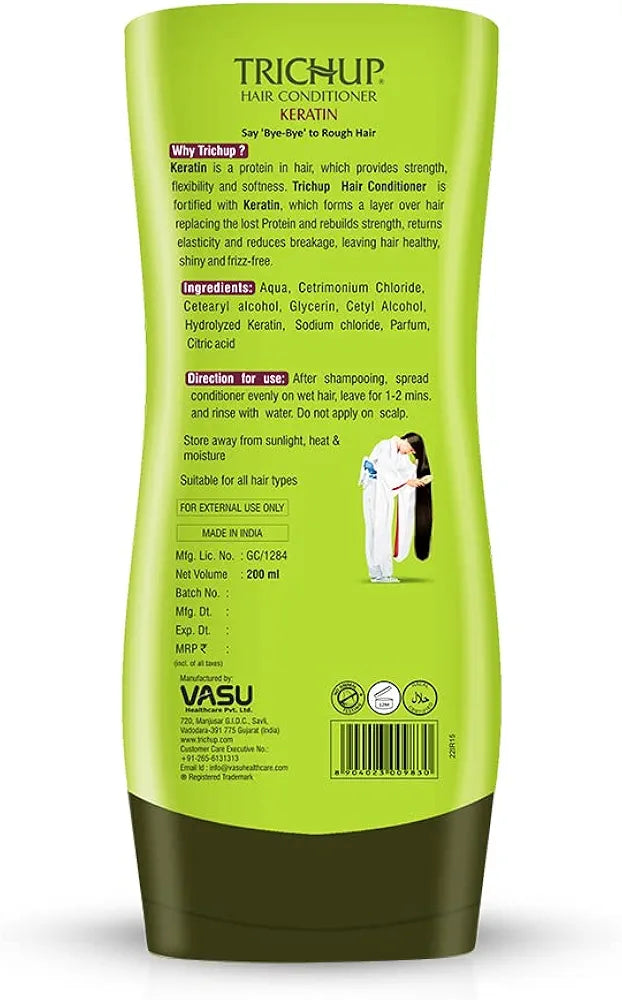 Trichup Keratin Lemon Hair Conditioner Of Hair Damage Repair For All Types -200 ml