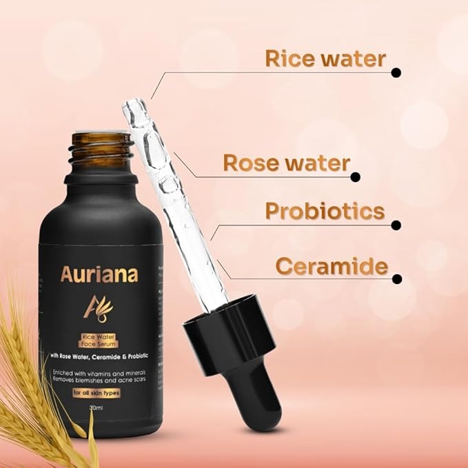 Auriana Skin Brightening Rice Water Hydrating Face Serum - 30 ml