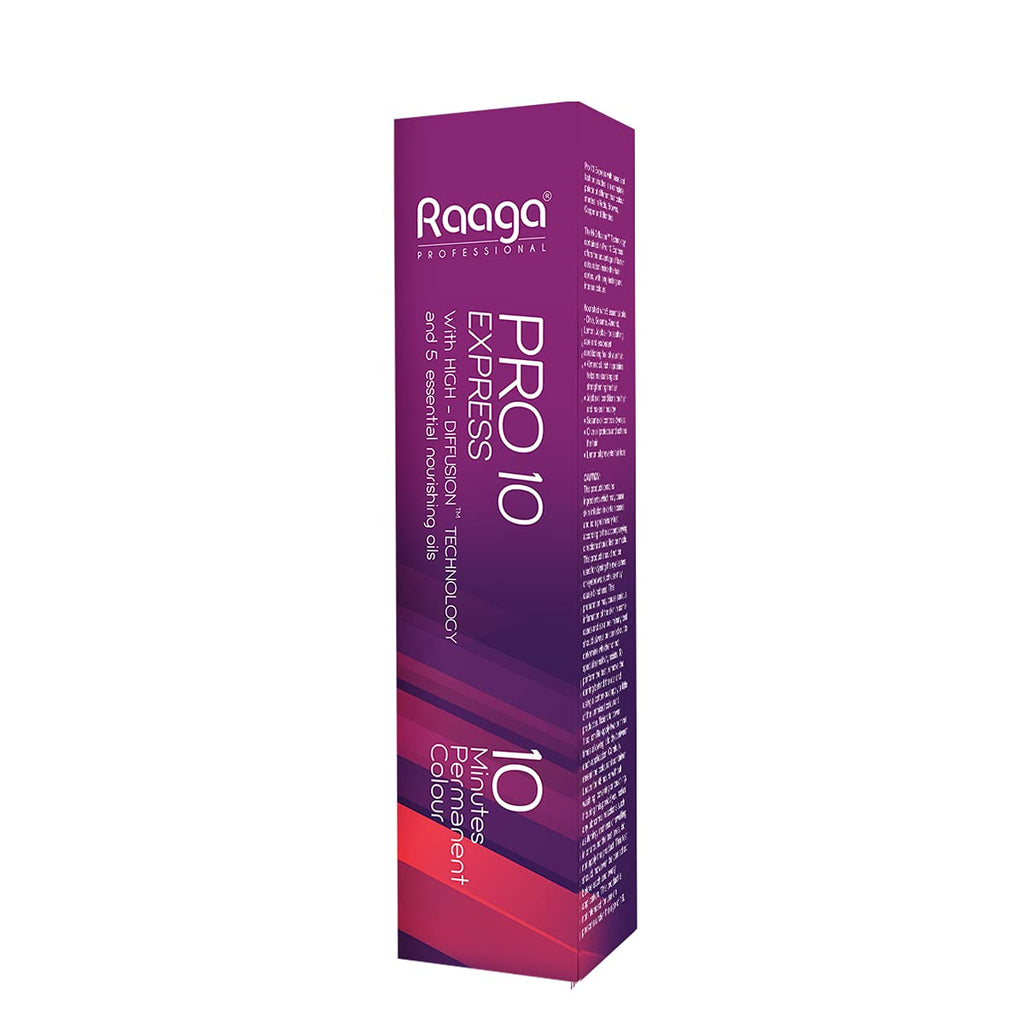 Raaga Professional Pro 10 Express Permanent Hair Colour, Brown Red Iridescent Reflect, 4.26, 90 g