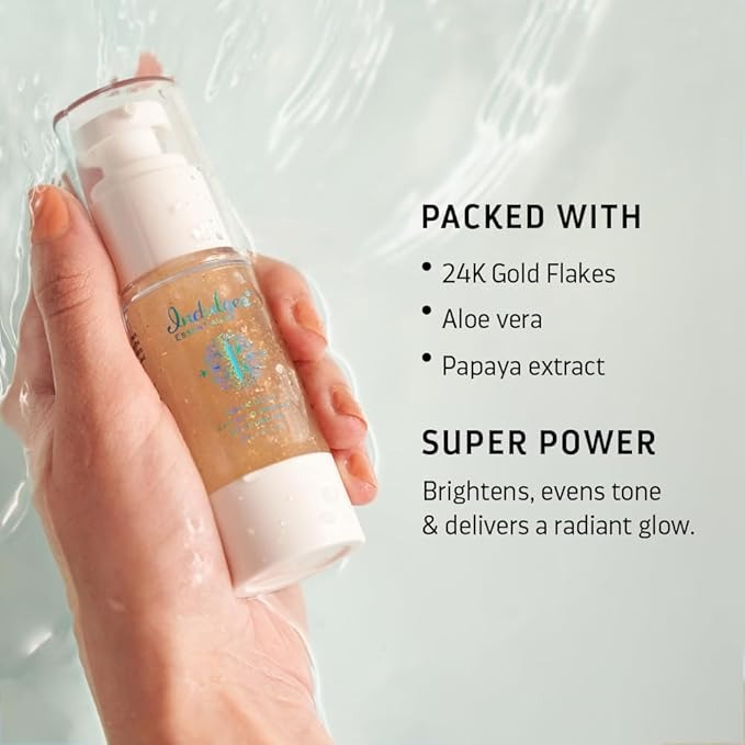 Indulgeo Essentials Aqua Gold 24K Gold Premium Moisturizer Gel - 30 ml