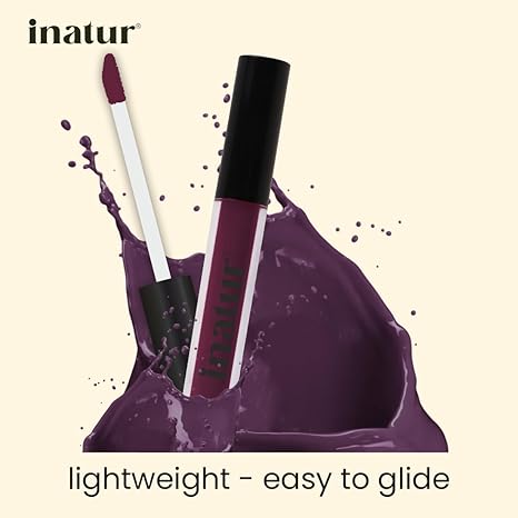 Inatur Matte Liquid Lip Colour with Hyaluronic Acid Purple Haze - 2 ml