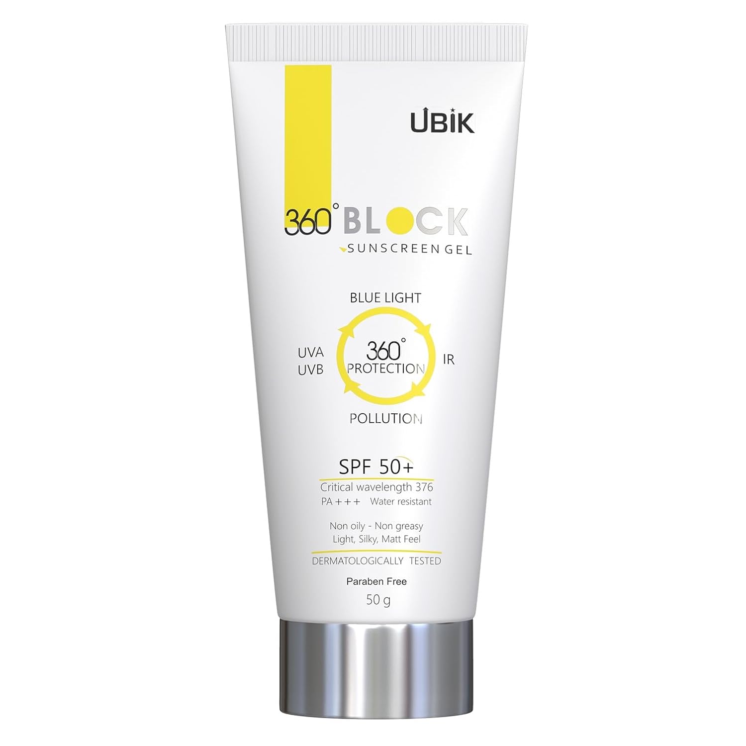 Ethiglo 360 Block Sunscreen Gel SPF 50+ : 50 GM : Pack of 1