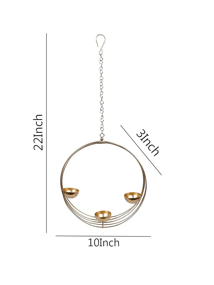Wall Hanging Candle Holder Tealight Candle Holder Stand Metal Wall Hanging Mounted