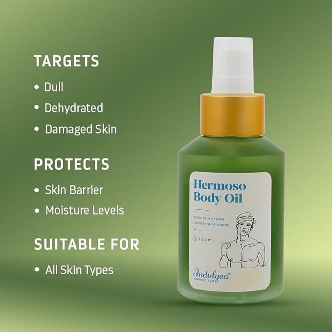 Indulgeo Essentials Hermoso Body Oil For Men - 100 ml