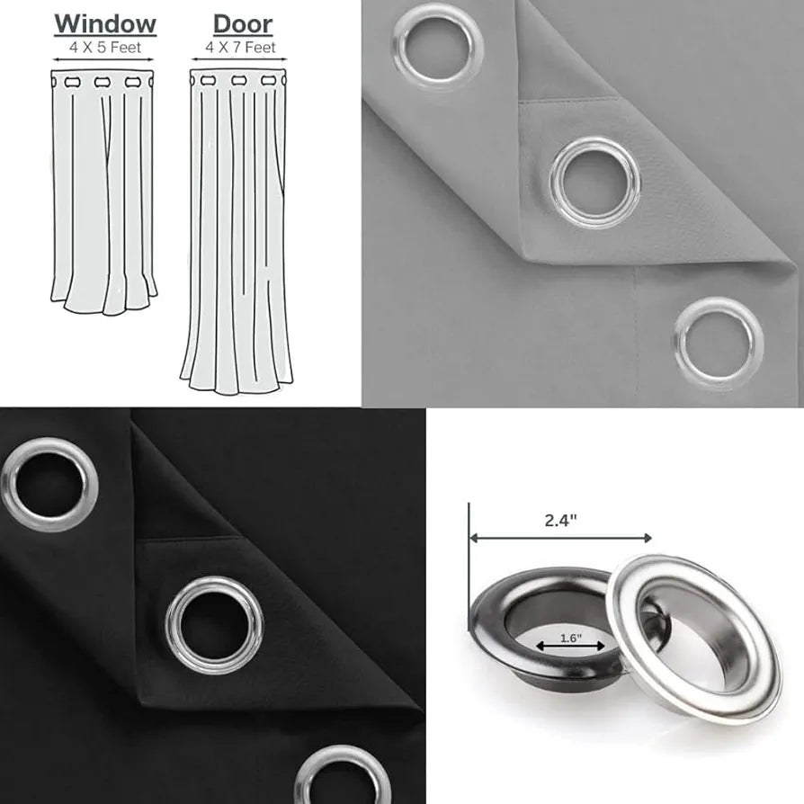 Divine Casa Radiant Retreat Door Curtain 100% Polyester 280 TC 127 x 214 cm Stylish & Durable Drapes (Pack of 1)