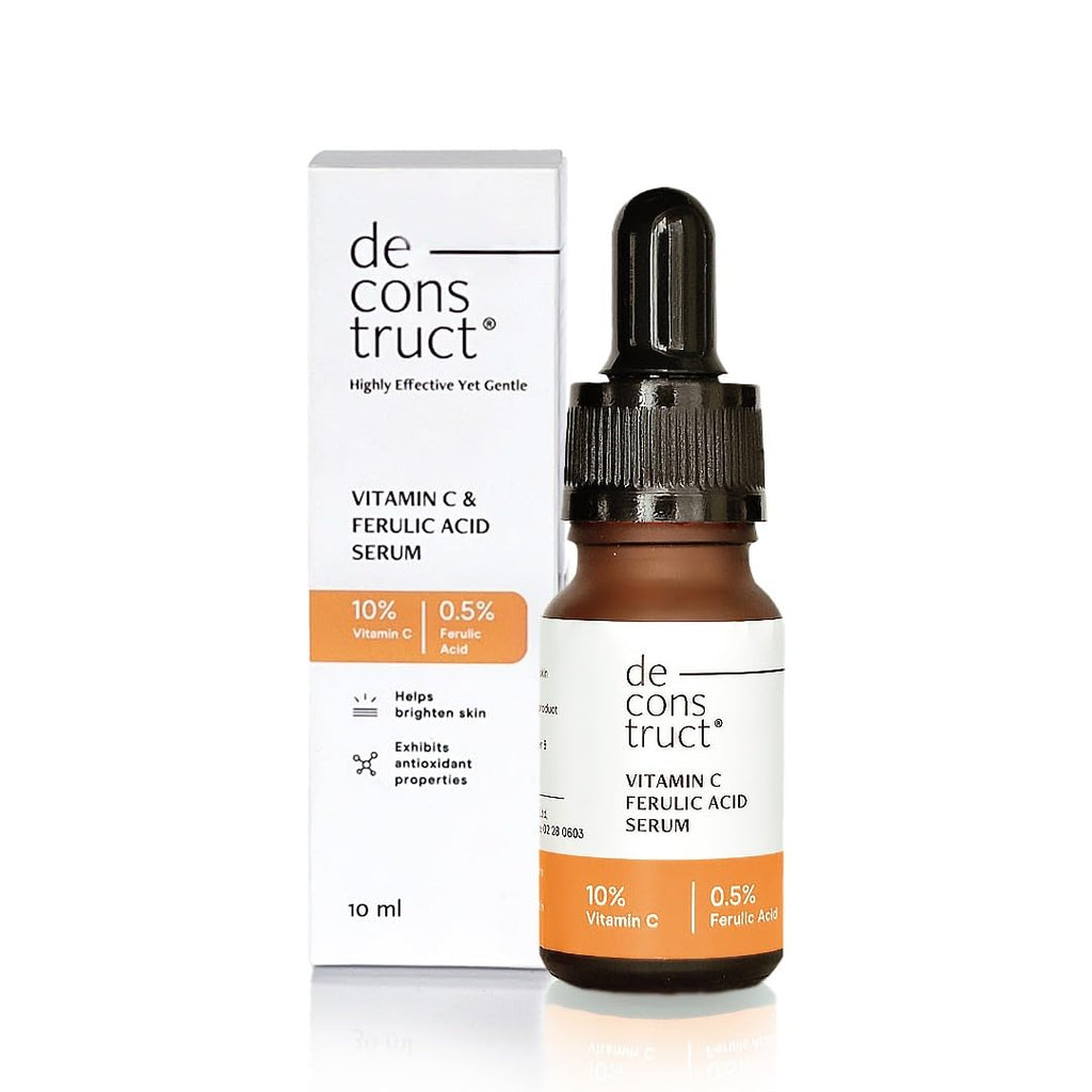 Deconstruct 10% Non-irritating Vitamin C Face Serum For Glowing Skin | Highly Stable Vitamin C Face Serum For Women and Men | Beginner Friendly | 10 ml