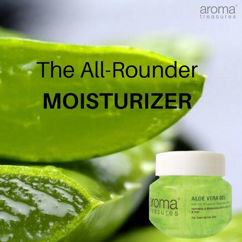 Aroma Treasures Aloe Vera Gel for Face, Body & Hair | Moisturizing & Hydrating Aloevera Gel | 98% Ingredients of Natural Origin | Pure Aloe Vera Gel for Skin, Hair & Pimples | 125g