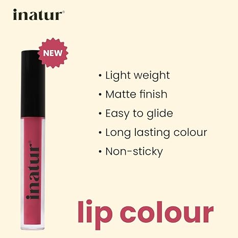 Inatur Matte Liquid Lip Colour with Hyaluronic Acid - 2 ml