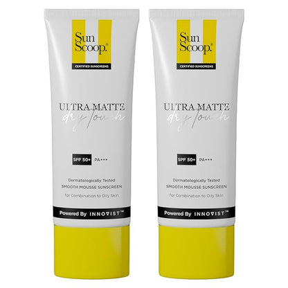 SunScoop Ultra Matte Dry Touch Sunscreen SPF 50 PA+++ - 45 gms