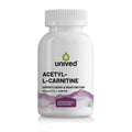 Unived Acetyl L-Carnitine 500mg | Supercharges Brain Function, Fat Loss, & Reaction Time. | Single Ingredient, Flavorless & Caffeine Free | 60 Vegan Capsules