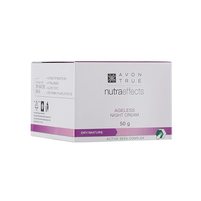 Avon Nutra Effects Ageless Multi Action Night Cream White - 50 gms