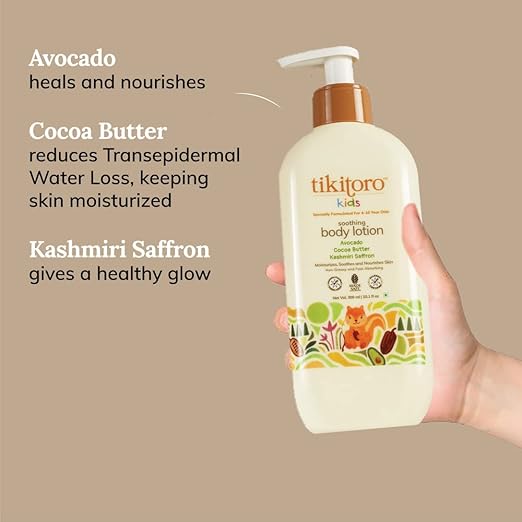 Tikitoro Kids Soothing Body Lotion 4+ Years 300 ml Each (Pack of 2)