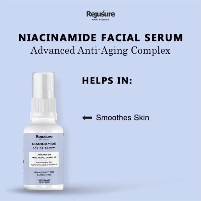 Rejusure 5% Niacinamide - Acne Marks | Blemish Control | Men & Women - 30 Ml