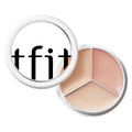 TFIT Multi-Use Pot Concealer - Triple Palette | High-Pigmented, Full Coverage & Crease-Proof | Korean Concealer for Dark Circles, Redness & Blemishes, 03 COOL, 15g
