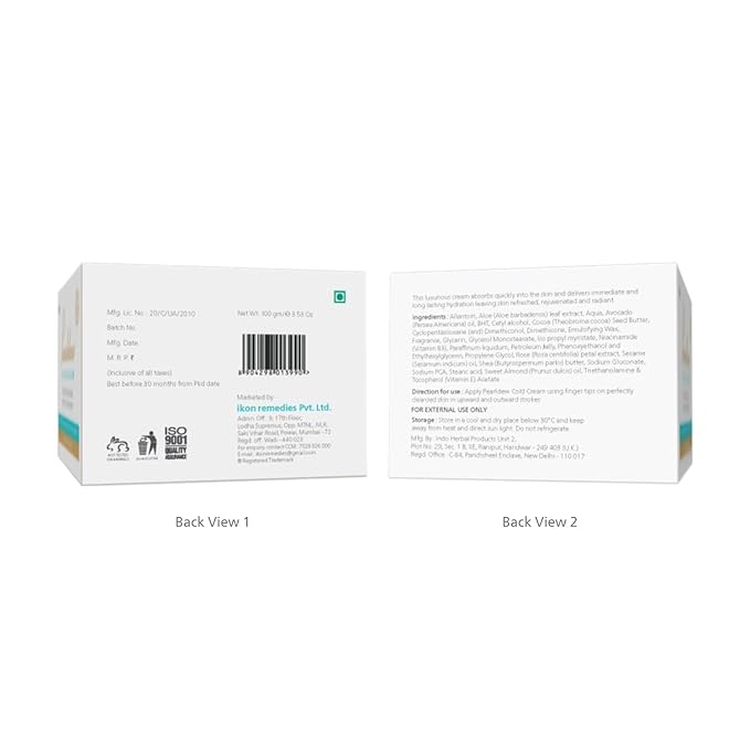 Pearldew Cold Cream | Improves the Skin Complexion - 100 Gms | Pack of 4