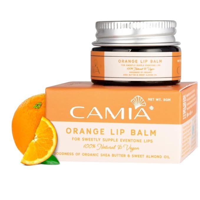Camia Natural Orange Lip Balm for Dry & Chapped Lips - 5 gms