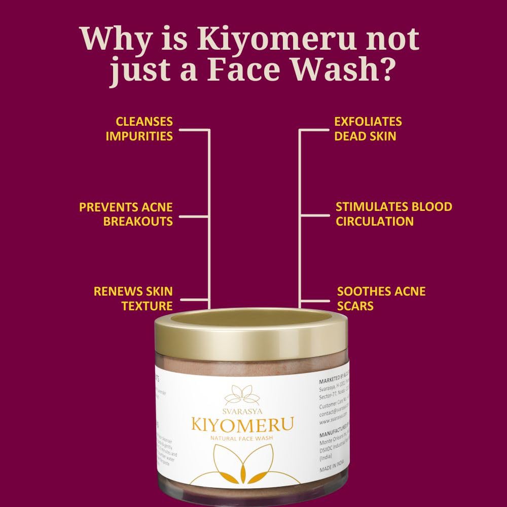Svarasya Kiyomeru Natural Face Wash - 100 gms