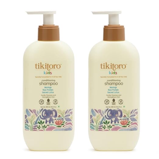 Tikitoro Kids Conditioning Shampoo for 4-10 years - 300 ml Each (Pack of 2)