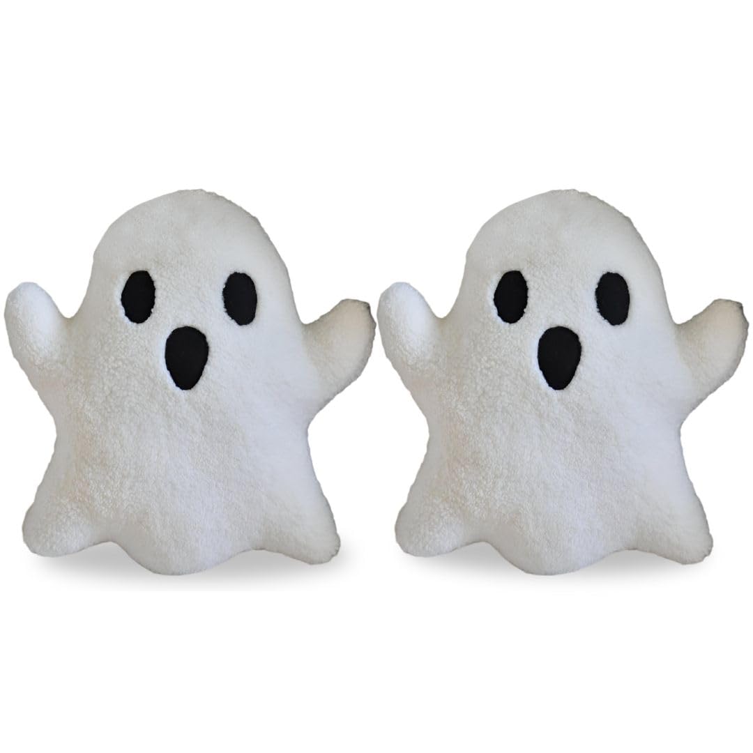 Tickles Halloween Special Ghost Soft Stuffed Plush Toys Set of 2 15 cm Color White
