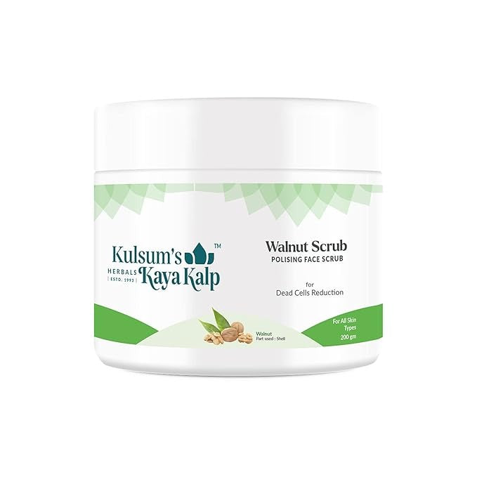 Kulsum's Kaya Kalp Herbals Walnut Scrub - 200 gms