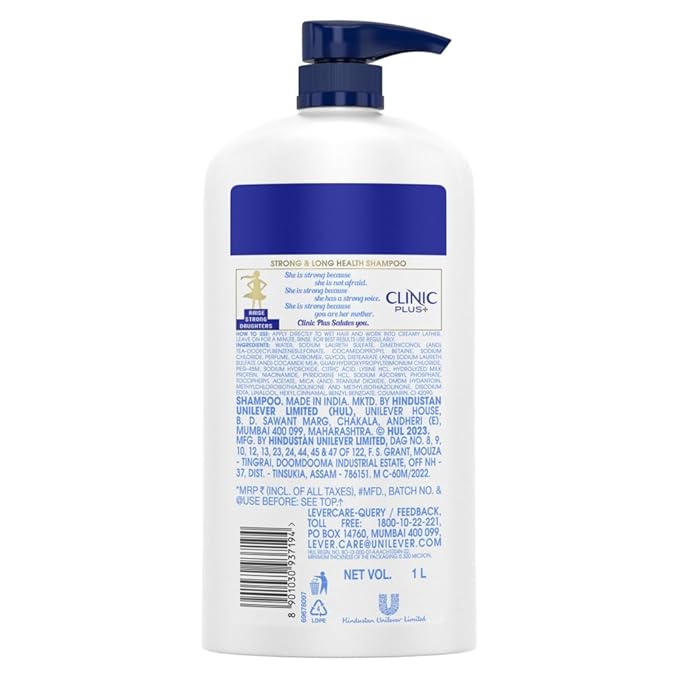 Clinic Plus Strong & Long Shampoo - 1 Ltr