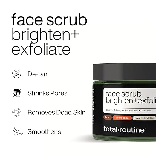Total Routine Multi Action Brightening Face Scrub for Men - 50 ml